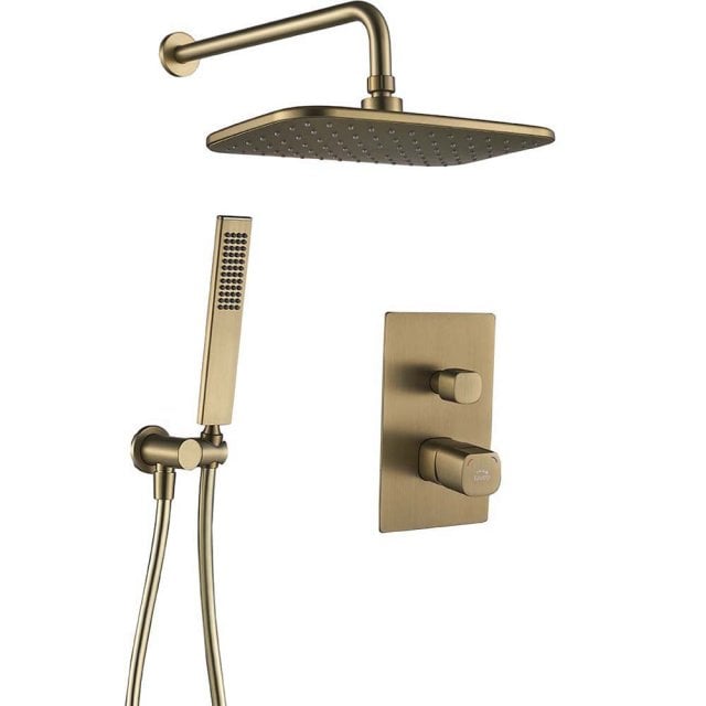 LAVEO Zestaw prysznicowy podtynkowy TORES złoto szampańskie BVT_G01P