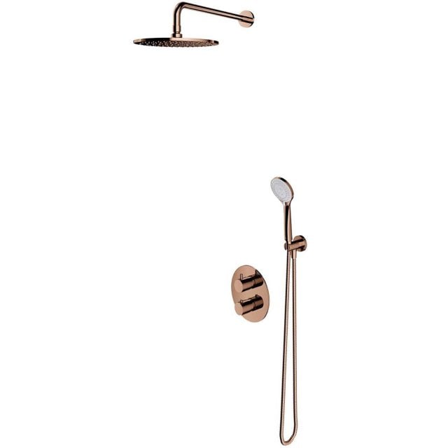 OMNIRES Termostatyczny system prysznicowy Y podtynkowy miedź połysk S