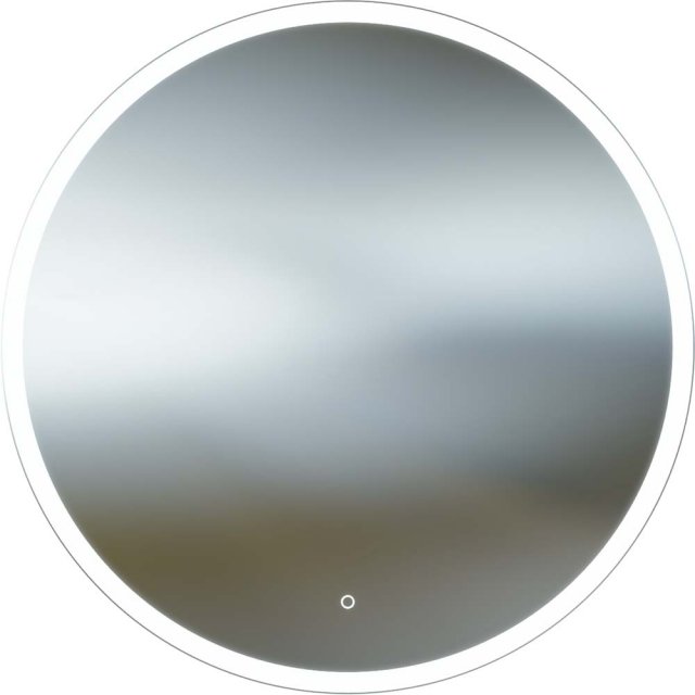 Lustro okrągłe LED ELIZJUM 80 z włącznikiem dotykowym z ramą