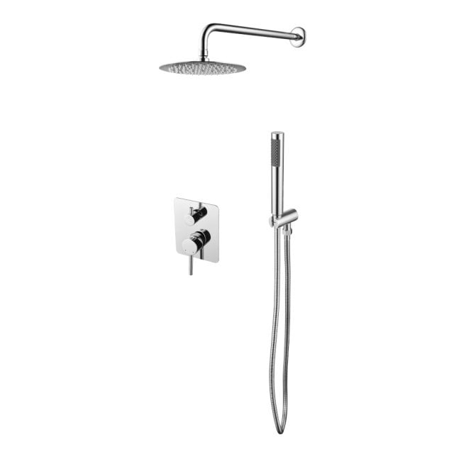 BESCO Zestaw prysznicowy DECCO / ILLUSION I chrom podtynkowy BP-DII-C