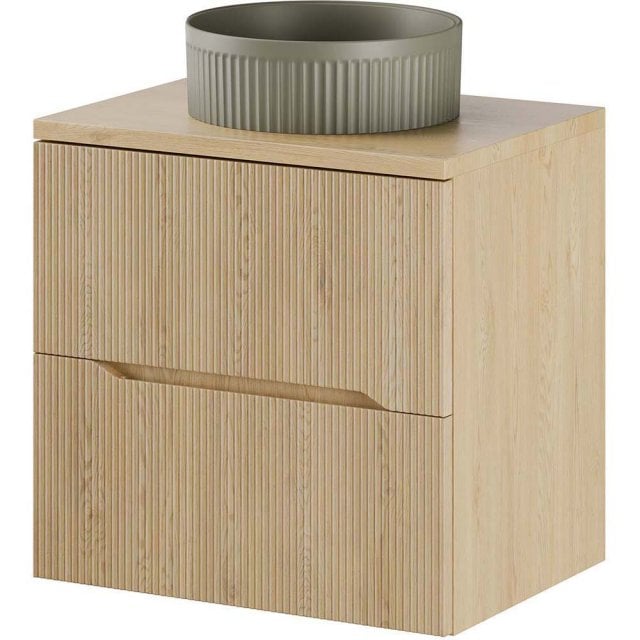 COMAD Zestaw mebli NORDIC CREMONA szafka z blatem 60 cm, umywalka BEY