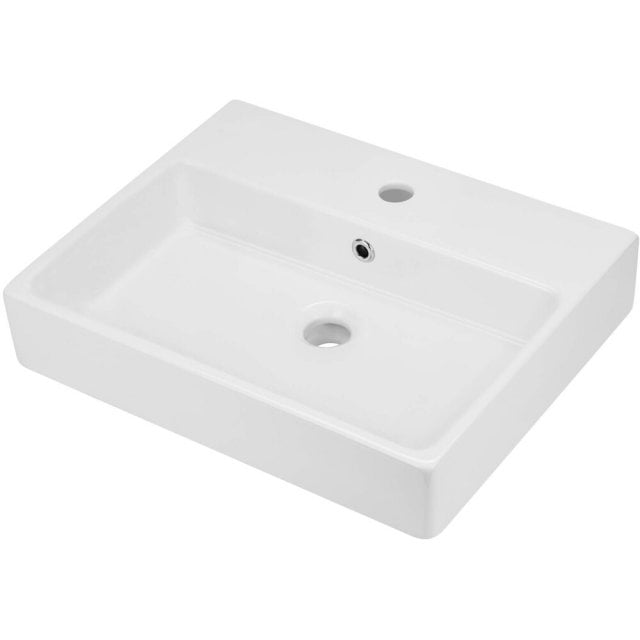 DEANTE Umywalka nablatowa TEMISTO biała ceramiczna 50x40 cm CDT_6U4S