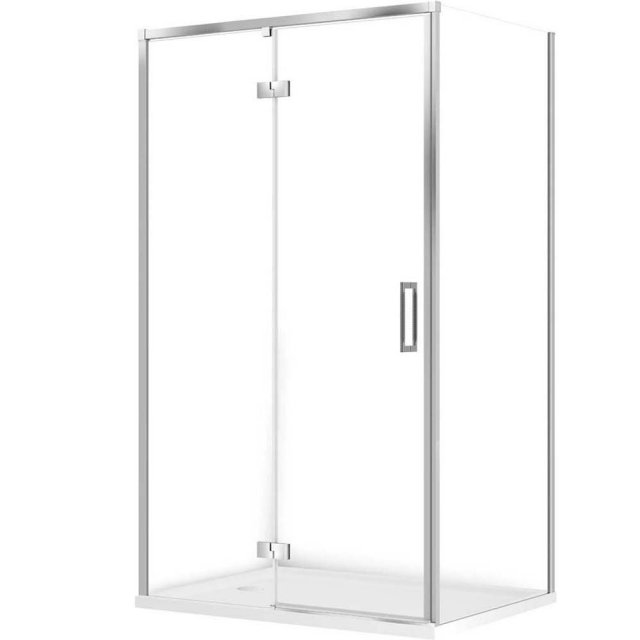 CERSANIT Kabina prysznicowa LARGA lewa chrom 120x90 z brodzikiem TAKO