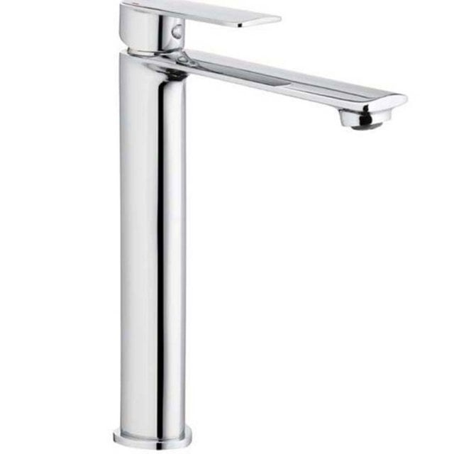 KFA Bateria umywalkowa stojąca AGAT wysoka chrom click-clack 4422-612