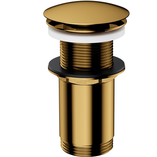 OMNIRES Korek KLIK-KLAK do umywalki bez przelewu złoty połysk A716GL