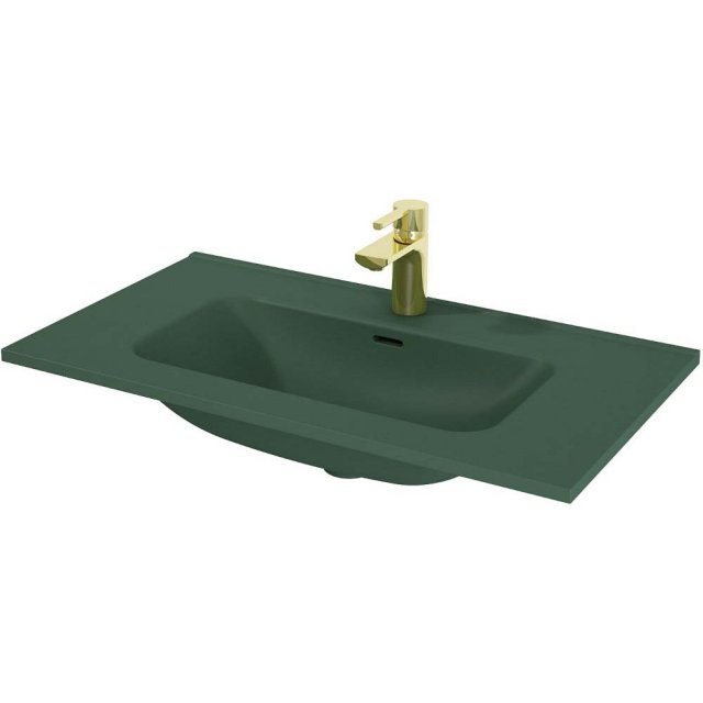 ELITA Umywalka pojedyncza meblowa SKAPPA 80, ceram forest green matt