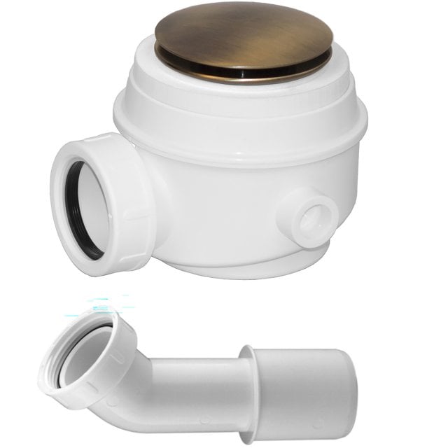 OMNIRES Syfon wannowo-brodzikowy brąz antyczny szczotkowany WB01XBR