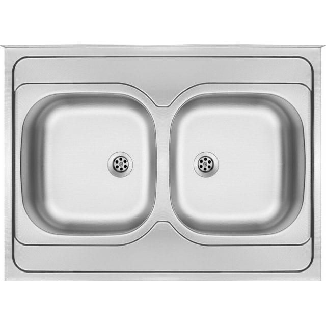 DEANTE Zlewozmywak stalowy TANGO satyna 2-komorowy - nakładany ZM6_02