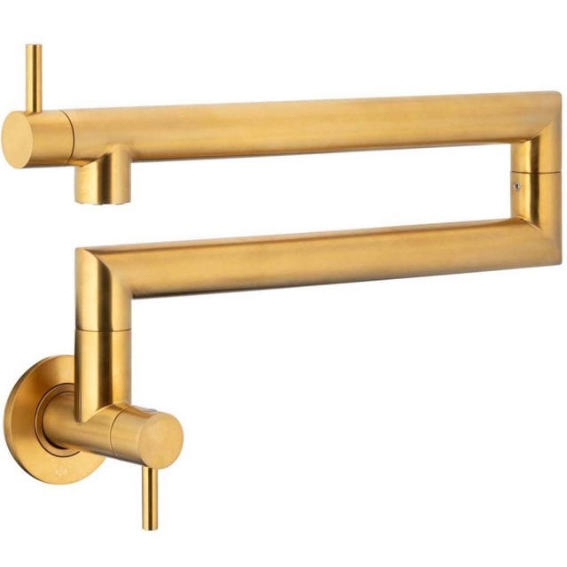 KFA Bateria kuchenna ścienna DUERO POT FILLER przegubowa złota 6623-0