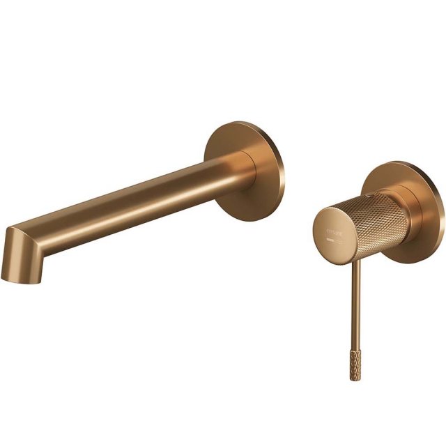 CERSANIT Bateria umywalkowa podtynkowa ZEN z boksem miedź szczotkowan