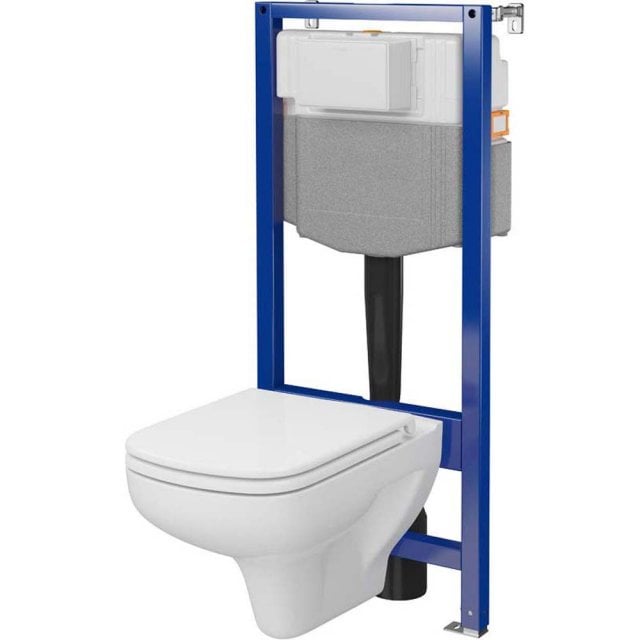 CERSANIT Zestaw podtynkowy AQUA PLUS mechaniczny z miską COLOUR i des