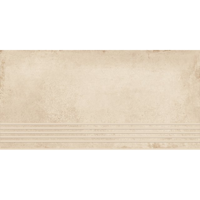 Gres szkliwiony stopnica DIVERSO beige mat 29,8x59,8 gat. I