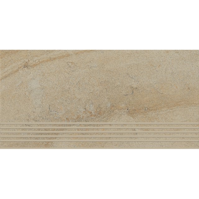 Gres szkliwiony stopnica SPECTRAL beige structure mat 29,8x59,8 gat.
