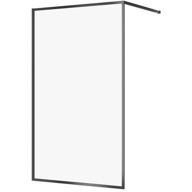 CERSANIT Kabina prysznicowa WALK-IN LARGA czarna 120x200 szkło transp