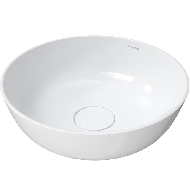 OMNIRES Umywalka nablatowa SILK M+ 40 okrągła SILKR400BP