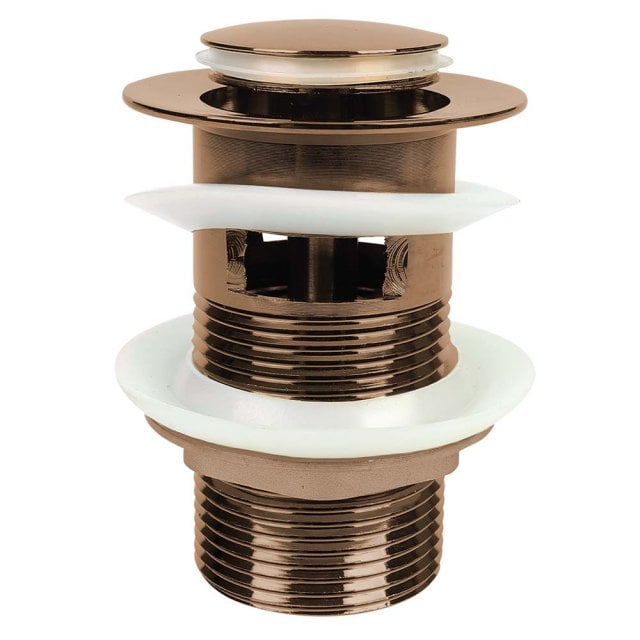 KUCHINOX Korek umywalkowy klik-klak z przelewem różowe złoto CKK_81R1