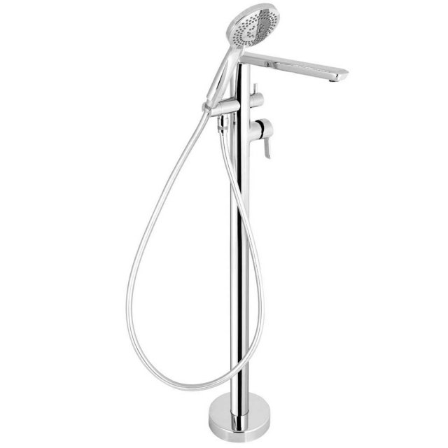 DEANTE Bateria wannowa wolnostojąca ARNIKA z zestawem prysznicowym ch