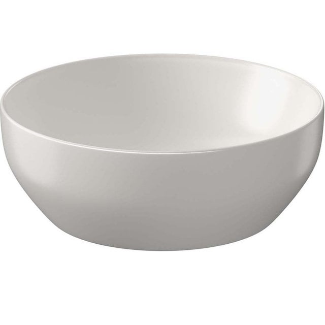 Umywalka nablatowa okrągła LARGA 40x40 jasny szary K677-133