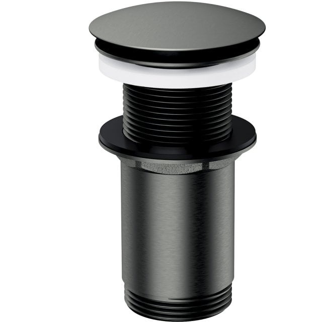 OMNIRES Korek KLIK-KLAK do umywalki bez przelewu grafit szczotkowany