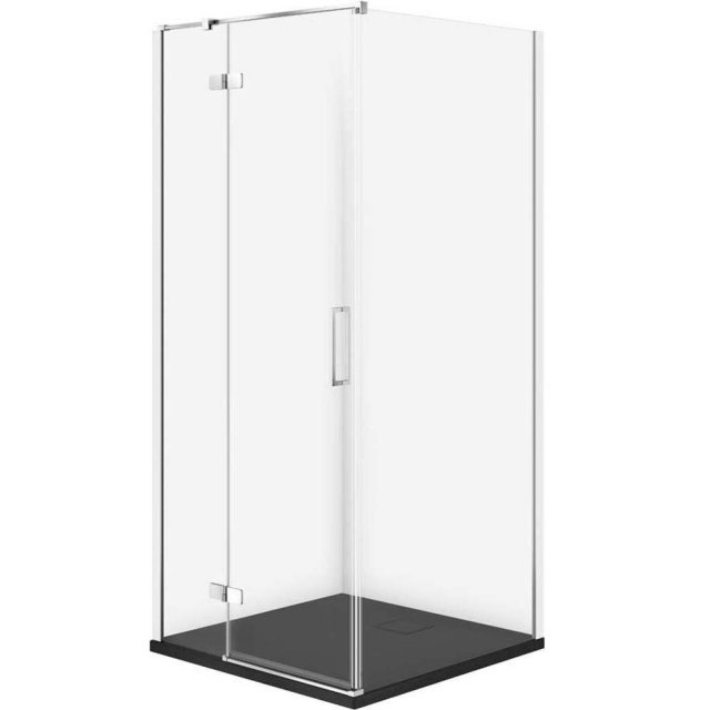 CERSANIT Kabina prysznicowa JOTA lewa chrom 80x80 z brodzikiem TAKO s