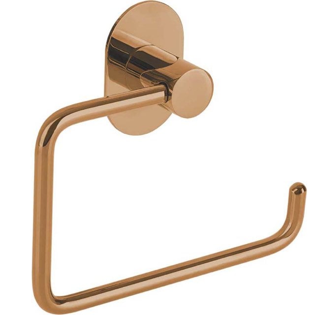 LAVEO Uchwyt na papier toaletowy MIRI różowe złoto ALM_820S