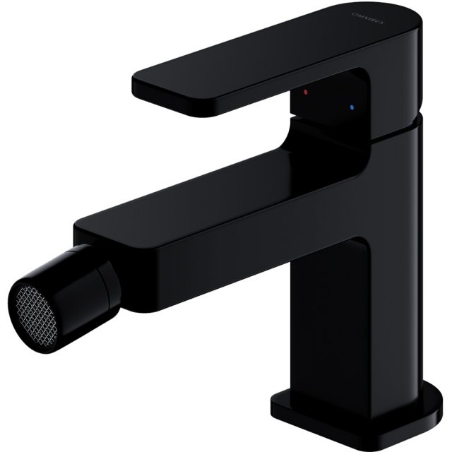 OMNIRES Bateria bidetowa BARETTI stojąca czarny mat BA7820BL