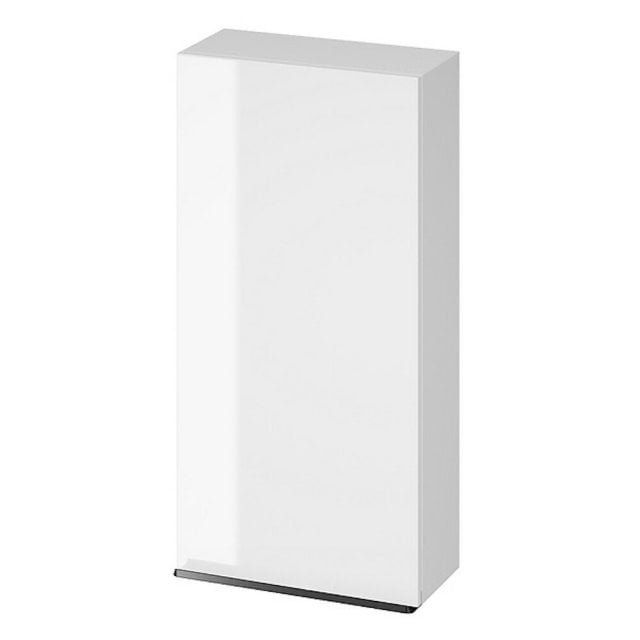 Szafka łazienkowa wisząca virgo 40 biała uchwyt czarny