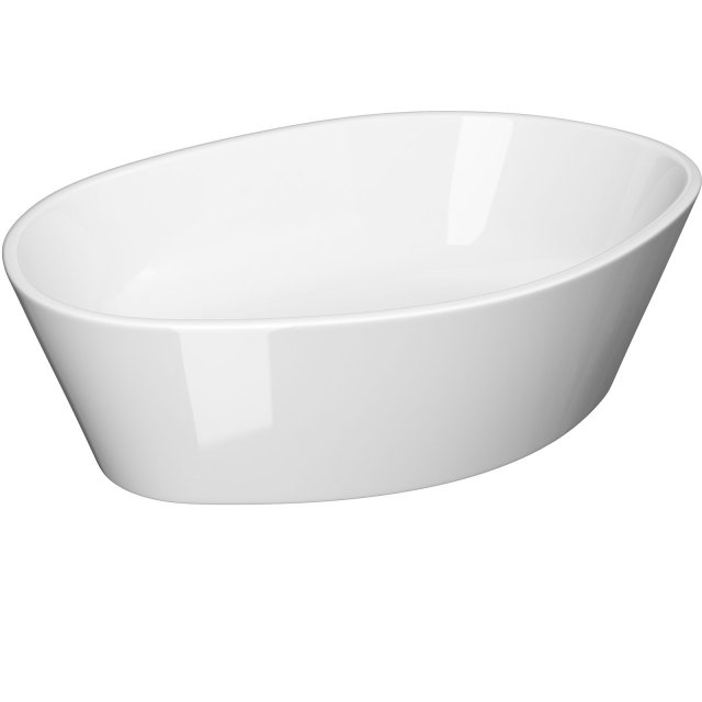 Umywalka nablatowa CITY SP50 owalna z korkiem ceramicznym