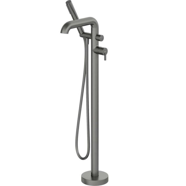 DEANTE Bateria wannowa wolnostojąca SILIA z zestawem prysznicowym tit