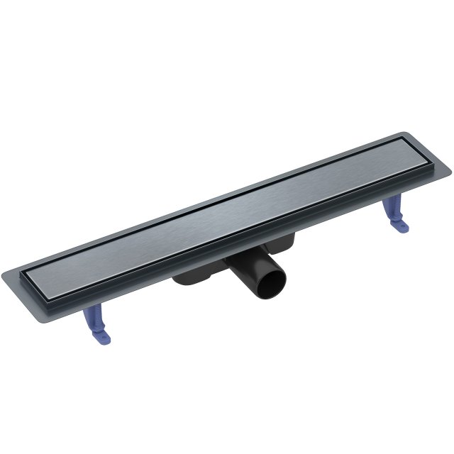 CERSANIT Odpływ liniowy TAKO 60 z rusztem dwustronnym czarny gun meta