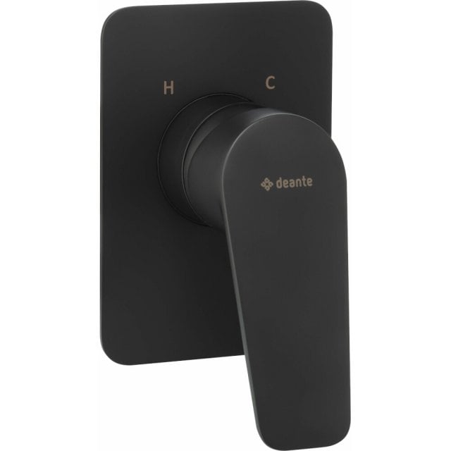 DEANTE Bateria prysznicowa podtynkowa JASMIN nero bez przełącznika na