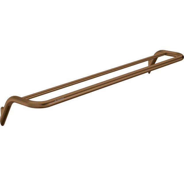 DEANTE Wieszak na ręcznik podwójny SILIA brąz szczotkowany ścienny AD