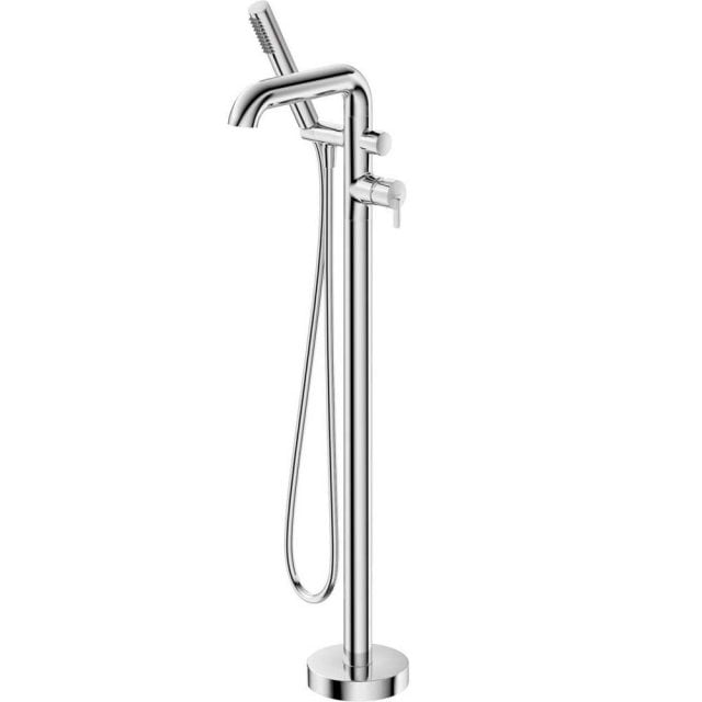 DEANTE Bateria wannowa wolnostojąca SILIA z zestawem prysznicowym chr