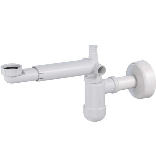 DEANTE Syfon umywalkowy SPACE-SAVER LUX biały płaski teleskopowy NHC_