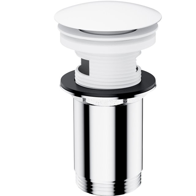 OMNIRES Korek KLIK-KLAK do umywalki z przelewem biały mat A706BM