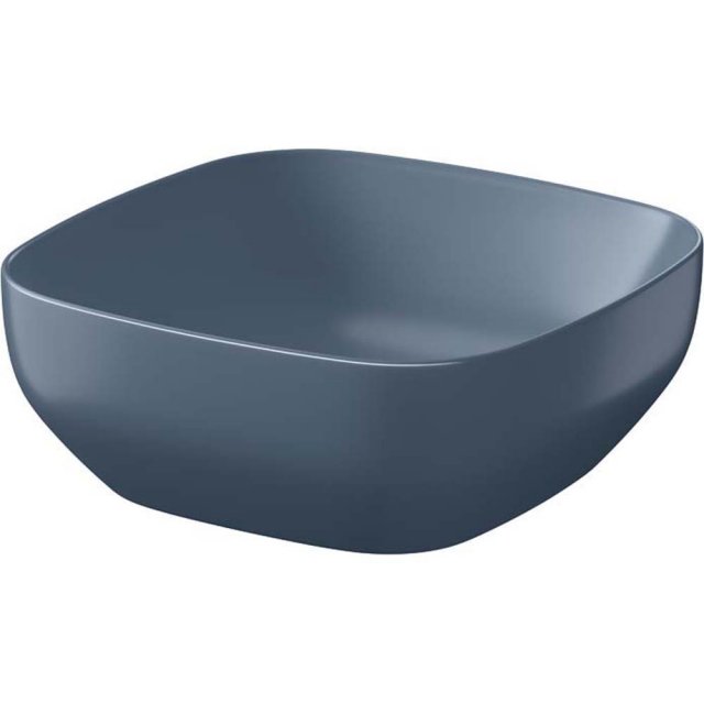 CERSANIT Umywalka nablatowa LARGA kwadratowa 38X38 niebieska K677-064