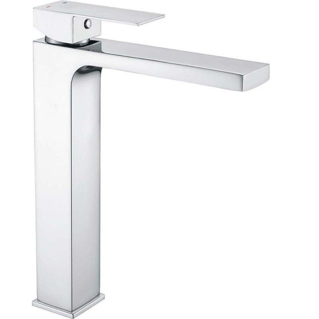 LAVEO Bateria umywalkowa stojąca KVADRATO wysoka z korkiem klik-klak