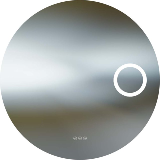 Lustro okrągłe LED LUX LIGHT 80 z włącznikiem dotykowym, lustrem powi