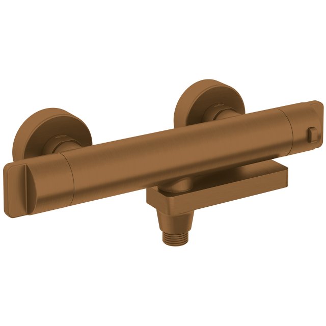 DEANTE Bateria wannowa ścienna THERM brąz szczotkowany termostatyczna