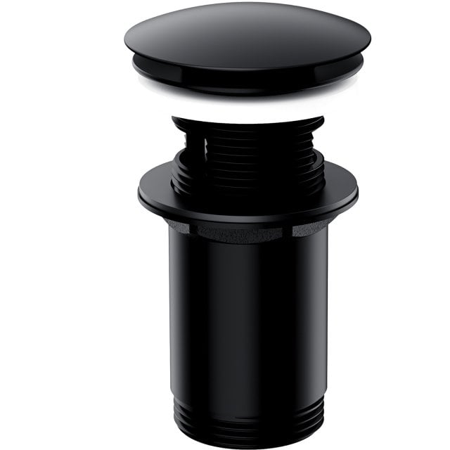 OMNIRES Korek KLIK-KLAK do umywalki z przelewem czarny mat A706BL