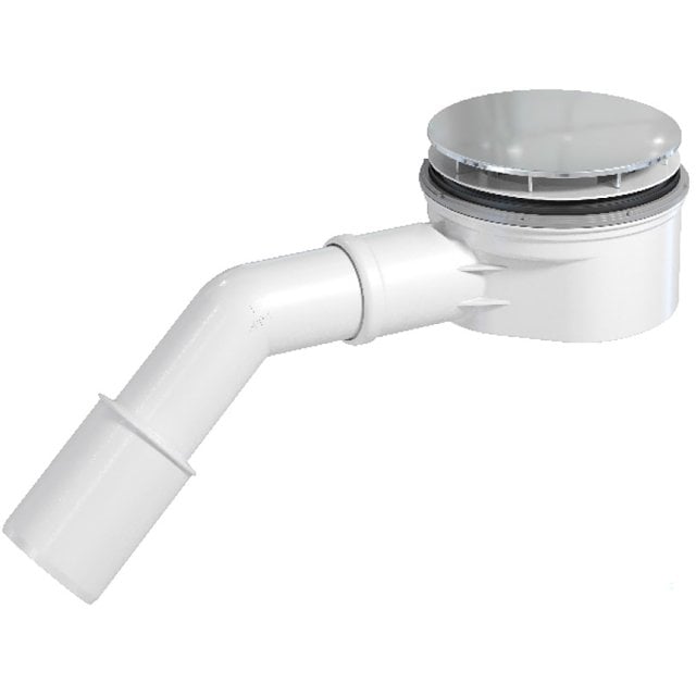 Syfon brodzikowy MARELLE 90 mm niski z pokrywką chrom TER-0307