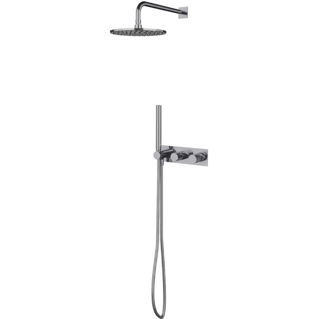 OMNIRES System prysznicowy CONTOUR podtynkowy chrom połysk SYSCT10CR