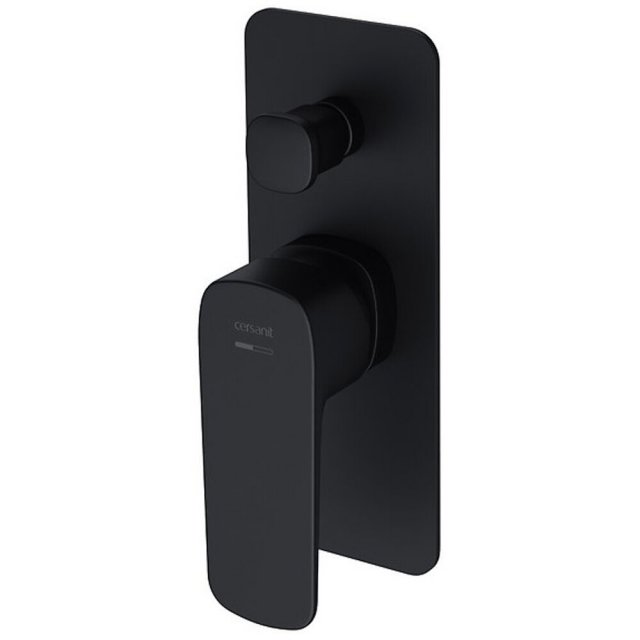 CERSANIT Bateria wannowo-prysznicowa podtynkowa LARGA czarna z boksem