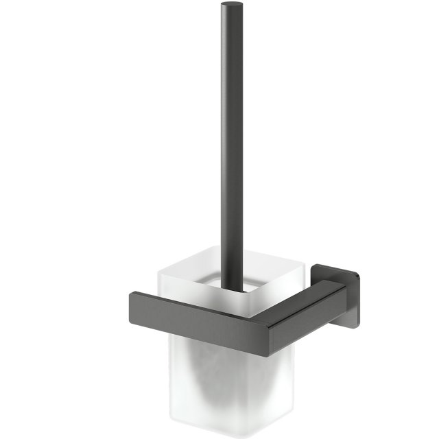 OMNIRES Szczotka toaletowa NELSON wisząca grafit szczotkowany NL80620
