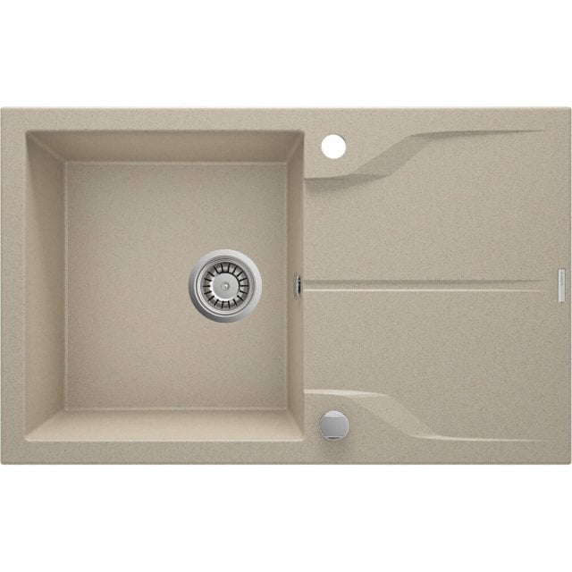 DEANTE Zlewozmywak granitowy ANDANTE 1-komorowy z ociekaczem piasek Z