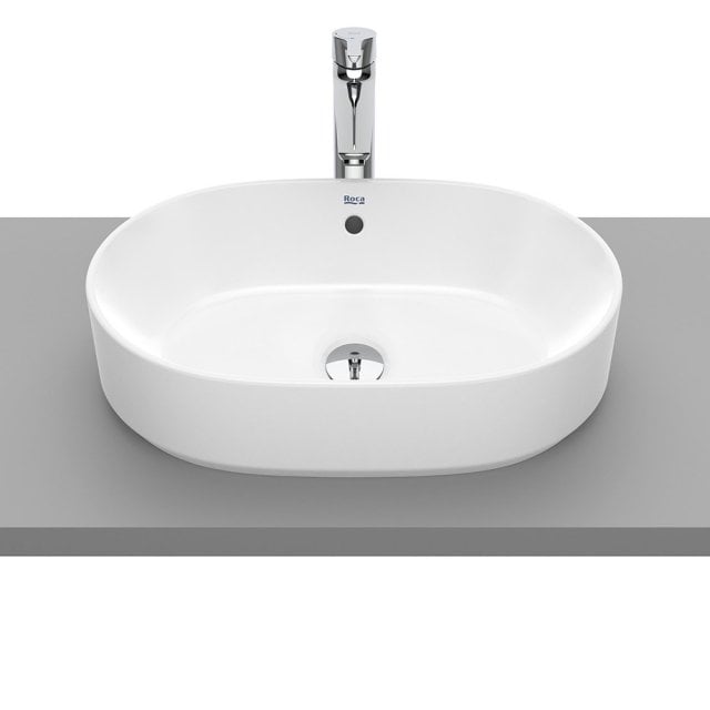 ROCA Umywalka nablatowa GAP biała ceramiczna owalna bez otworu z prze