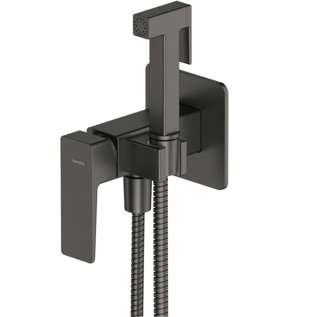 OMNIRES System bidetowy podtynkowy PARMA grafit szczotkowany SYSPMBI2