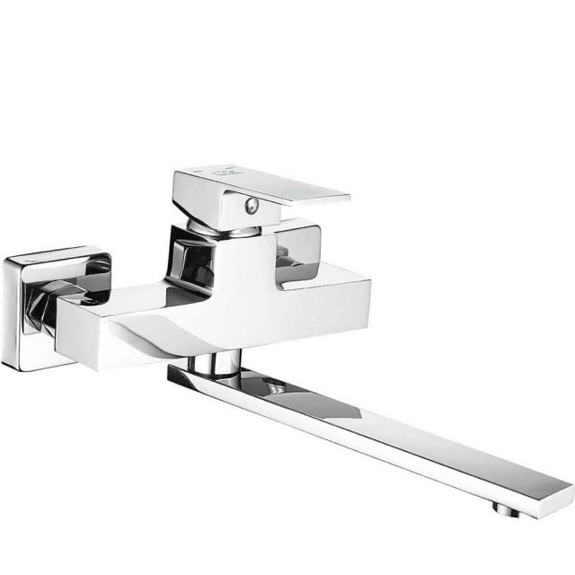 LAVEO Bateria kuchenna ścienna KVADRATO chrom BLQ_080D