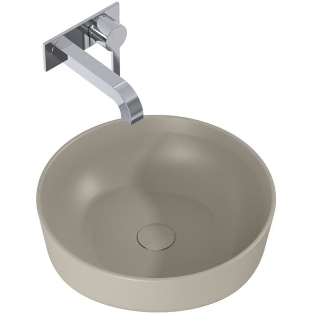 ELITA Umywalka nablatowa LORCA 42x42 blat, ceram fume matt 146054