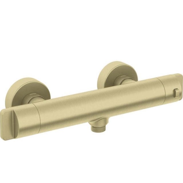 DEANTE Bateria prysznicowa ścienna THERM termostatyczna złoto szczotk